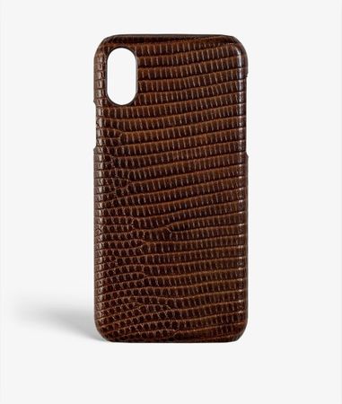 iPhone Xs Max Leather Case Varan Brown