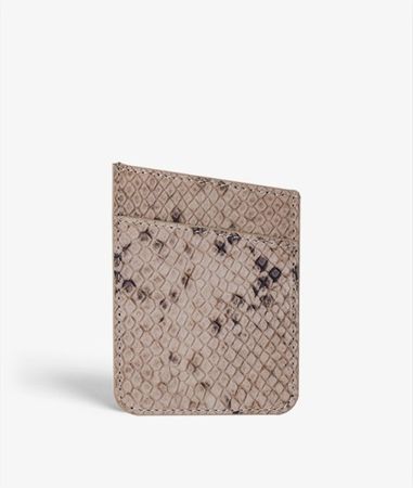 Adhesive Card Holder Soft Python Cashmere