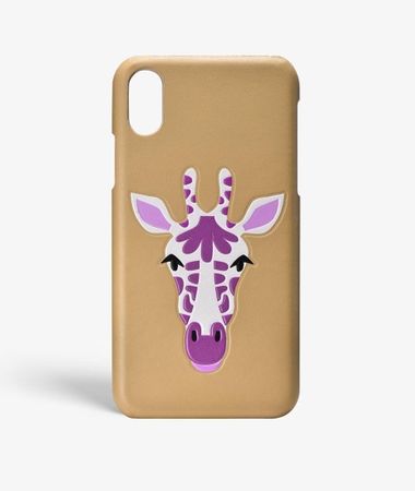iPhone X/Xs Giraffe Nappa Beige