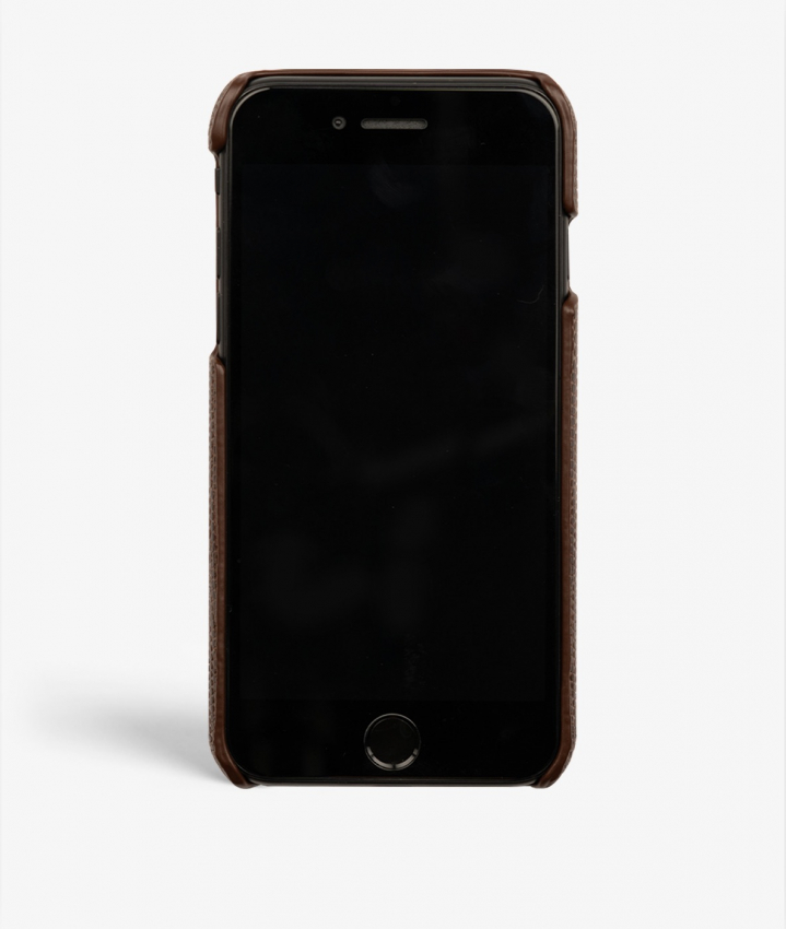iPhone 7/8/SE Leather Case Lizard Brown 