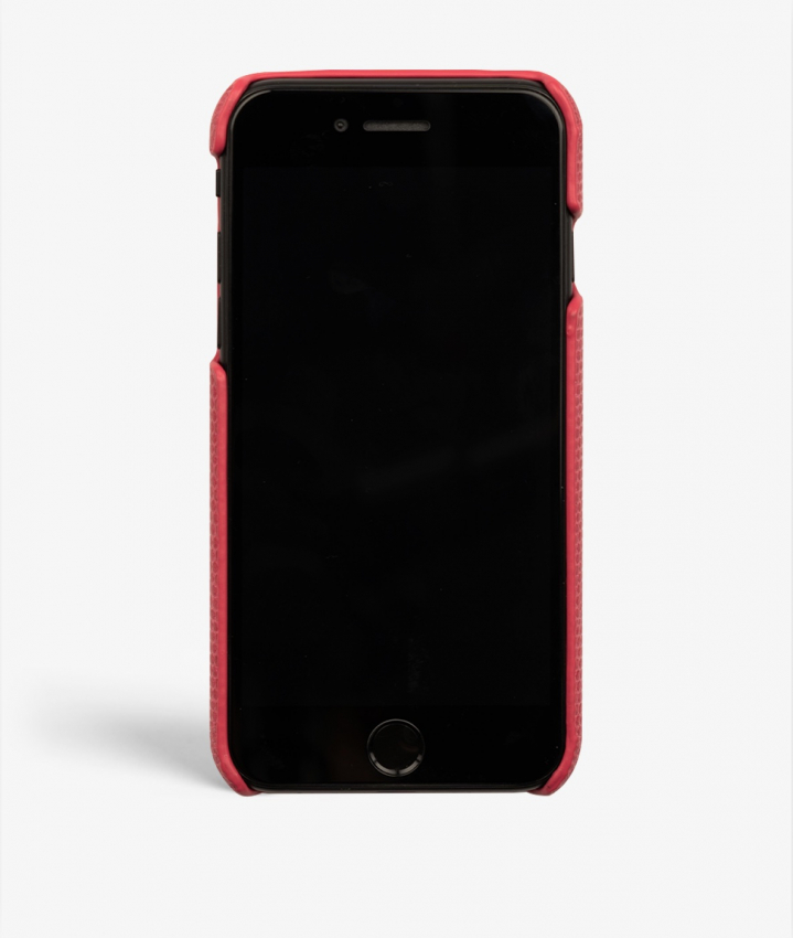 iPhone 7/8/SE Mobilskal Lder Lizard Neonrosa 