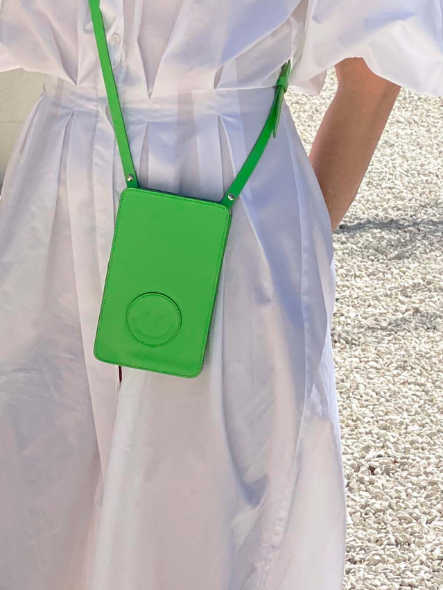 Smart Crossbody Bag Vegetable Tanned Vibrant Green