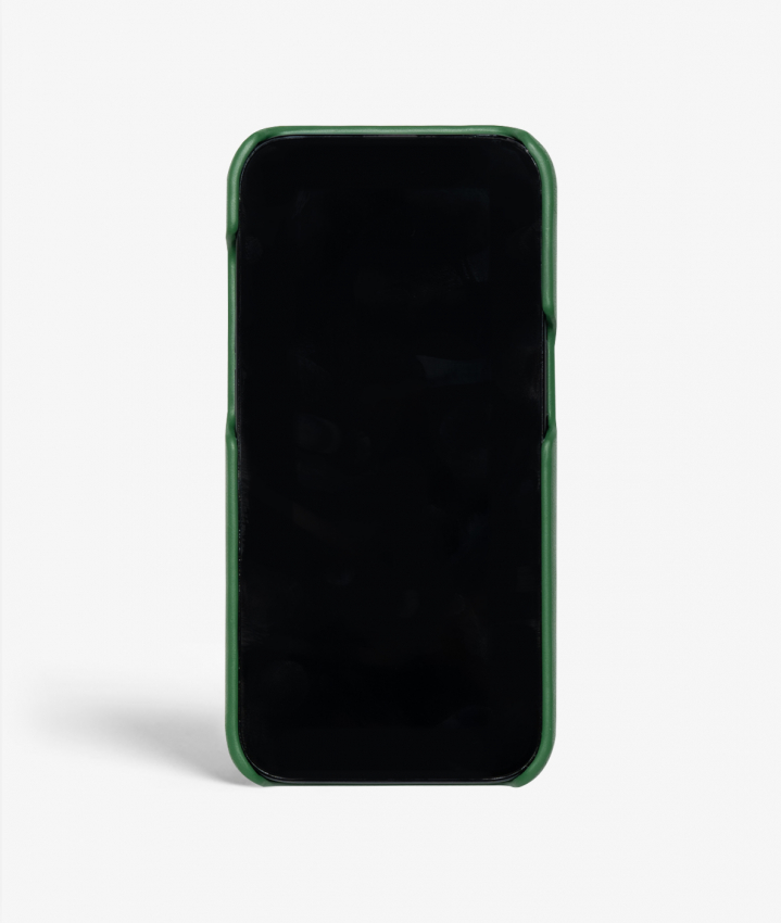 iPhone 14 Pro Max Leather Case Tiger Green