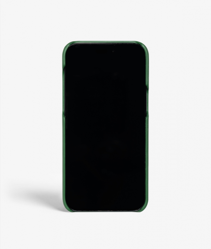 iPhone 14 Pro Leather Case Monkey Green